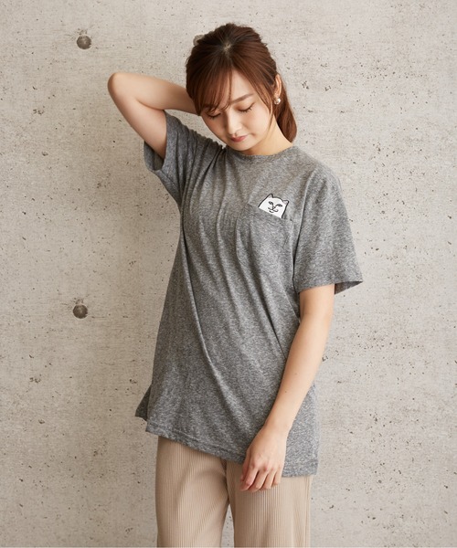 RIPNDIP(リップンディップ)の「RIPNDIP Lord Nermal Pocket Tee リップンディップ ポケットプリントTEE(Tシャツ/カットソー・メンズ・杢グレー/ブラック/ロイヤルブルー/ホワイト・MEDIUM/LARGE/X-LARGE/SMALL)」の14枚目の写真
