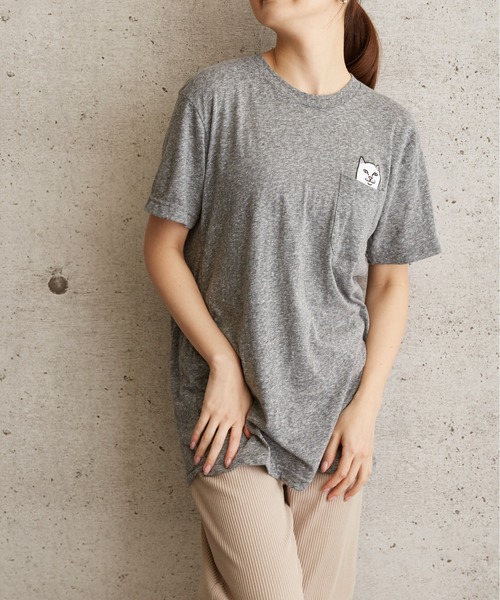 RIPNDIP(リップンディップ)の「RIPNDIP Lord Nermal Pocket Tee リップンディップ ポケットプリントTEE(Tシャツ/カットソー・メンズ・杢グレー/ブラック/ロイヤルブルー/ホワイト・MEDIUM/LARGE/X-LARGE/SMALL)」の15枚目の写真