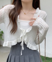 Twinkle;pm | フリルシアーショートカーディガン(カーディガン/ボレロ)