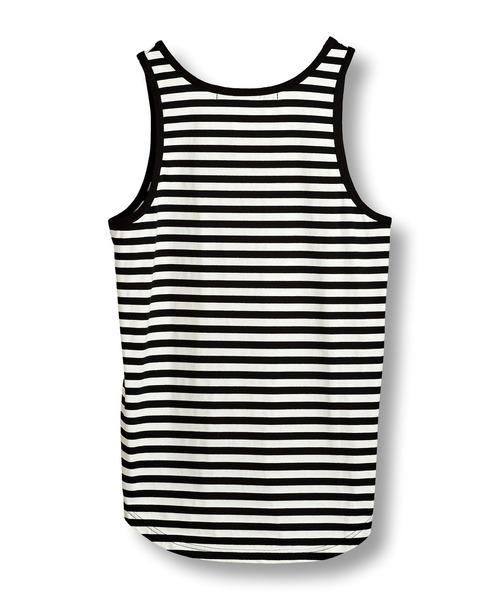 NO ID.（ノーアイディ）の「【NO ID.】Round Border Tank Top / ラウンド ボーダー タンク トップ（タンクトップ・メンズ・ブラック/ネイビー/グレー・2/1）」の22枚目の写真