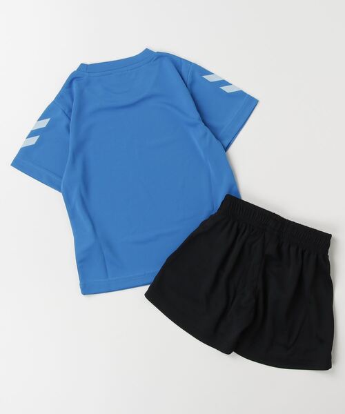 hummel(ヒュンメル)の「ヒュンメル hummel プリアモーレスーツ(Tシャツ/カットソー・キッズ・ブラック/ブルー/グリーン・110cm/120cm/130cm/140cm/150cm/160cm)」の4枚目の写真