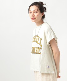 【RUSSELL ATHLETIC (ラッセルアスレティック）】別注ロゴフレンチスリーブT
