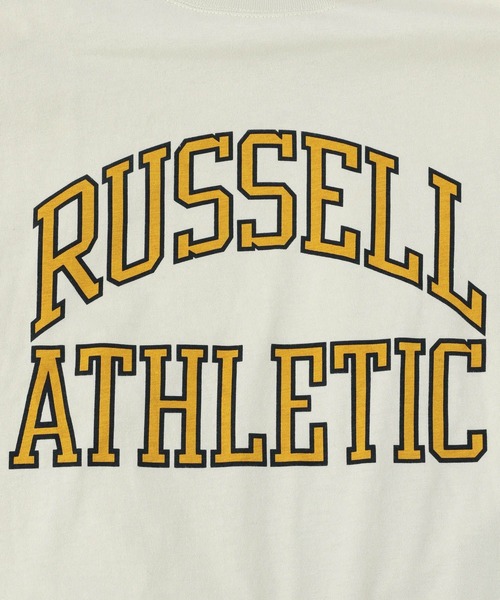 Russell Athletic(ラッセルアスレティック)の「【RUSSELL ATHLETIC (ラッセルアスレティック)】別注ロゴフレンチスリーブT(Tシャツ/カットソー・レディース・ブルー/オフホワイト/チャコール・FREE)」の13枚目の写真