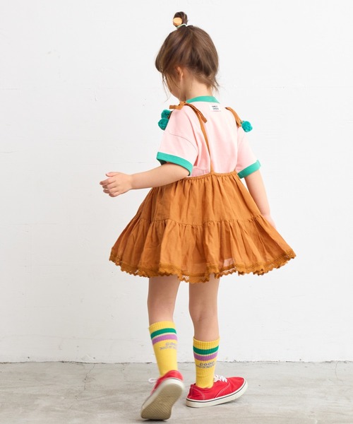 A BOND（アボンド）の「BONBONティアードチュニック（kids/S～LL）（チュニック・キッズ・オフホワイト/ブラウン/ブラック・S/LL/L/M）」の7枚目の写真