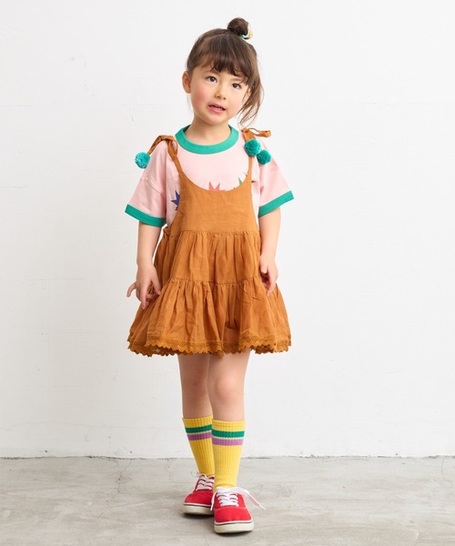 A BOND（アボンド）の「BONBONティアードチュニック（kids/S～LL）（チュニック・キッズ・オフホワイト/ブラウン/ブラック・S/LL/L/M）」の8枚目の写真