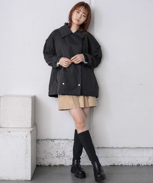 RETRO GIRL（レトロガール）の「2wayミリタリーJK（トレンチコート・レディース・オフホワイト/ブラック・FREE）」の11枚目の写真