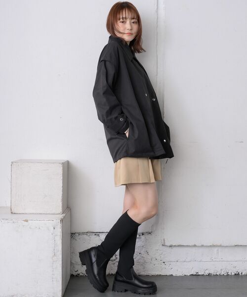 RETRO GIRL（レトロガール）の「2wayミリタリーJK（トレンチコート・レディース・オフホワイト/ブラック・FREE）」の12枚目の写真