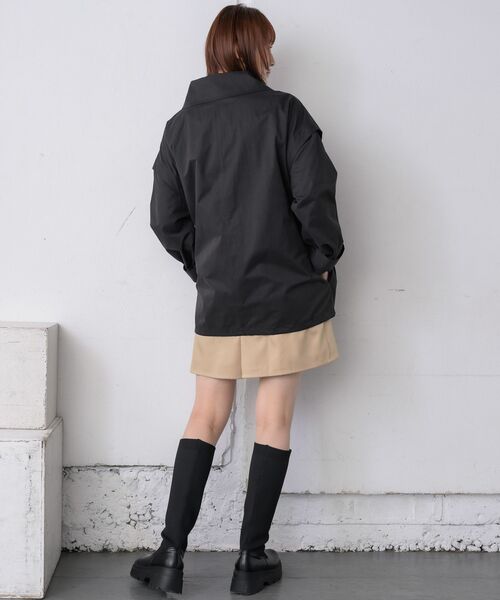 RETRO GIRL（レトロガール）の「2wayミリタリーJK（トレンチコート・レディース・オフホワイト/ブラック・FREE）」の14枚目の写真