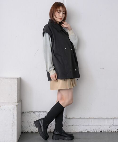 RETRO GIRL（レトロガール）の「2wayミリタリーJK（トレンチコート・レディース・オフホワイト/ブラック・FREE）」の16枚目の写真