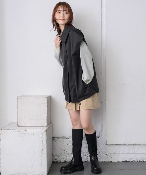 RETRO GIRL（レトロガール）の「2wayミリタリーJK（トレンチコート・レディース・オフホワイト/ブラック・FREE）」の17枚目の写真