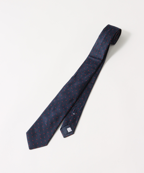 EDIFICE(エディフィス)の「PB スモールドットタイ(ネクタイ・メンズ・レッド/ブルー・FREE)」の6枚目の写真