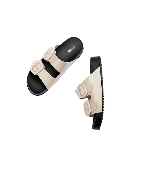melissa(メリッサ)の「MELISSA COZY SLIDE AD(サンダル・レディース・ブラック/イエロー/ピンク/ブラック×ベージュ・37/38/35-36/39)」の1枚目の写真