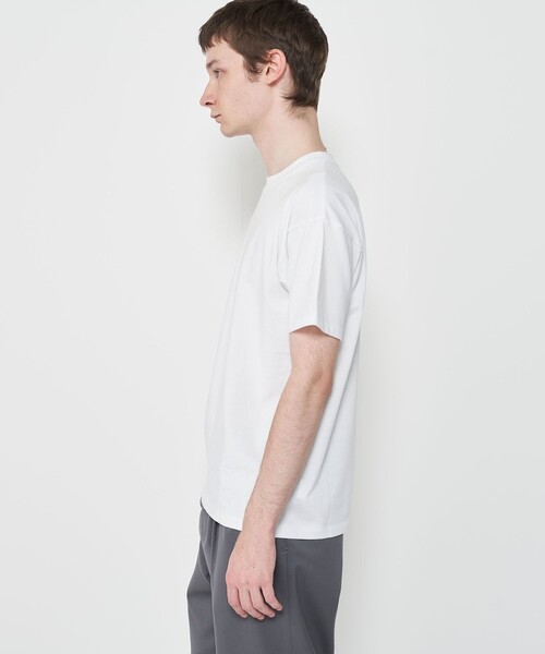 GALERIE VIE（ギャルリー ヴィー）の「オーガニックコットン吊り天竺ハーフスリーブカットソー（Tシャツ/カットソー・メンズ・ネイビー/ホワイト/ブラック・M/S）」の19枚目の写真