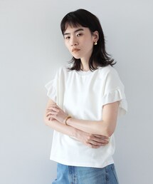 GALLEST | フリルニットスリーブトップス(Tシャツ/カットソー)