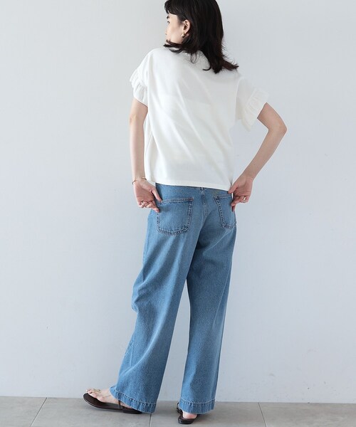 GALLEST(ギャレスト)の「◆フリルニットスリーブトップス(Tシャツ/カットソー・レディース・ホワイト系/ブラック・38)」の8枚目の写真