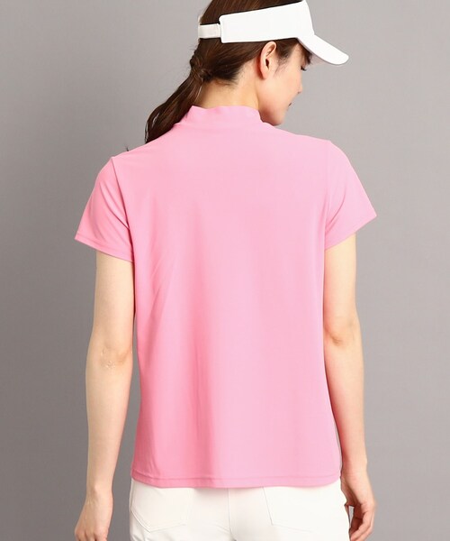 adabat(アダバット)の「◆【UVカット/防透け】ツイストデザイン 半袖モックネックプルオーバー(Tシャツ/カットソー・レディース・ホワイト/ネイビー/ピンク系・42/40/38/36)」の9枚目の写真