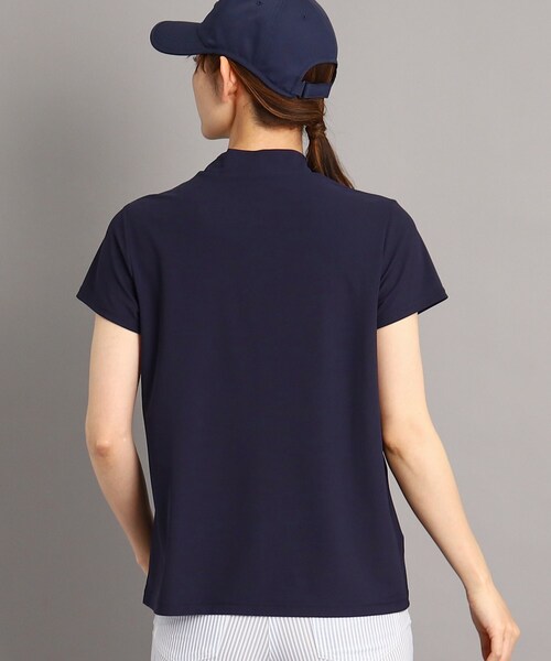 adabat(アダバット)の「◆【UVカット/防透け】ツイストデザイン 半袖モックネックプルオーバー(Tシャツ/カットソー・レディース・ホワイト/ネイビー/ピンク系・42/40/38/36)」の14枚目の写真