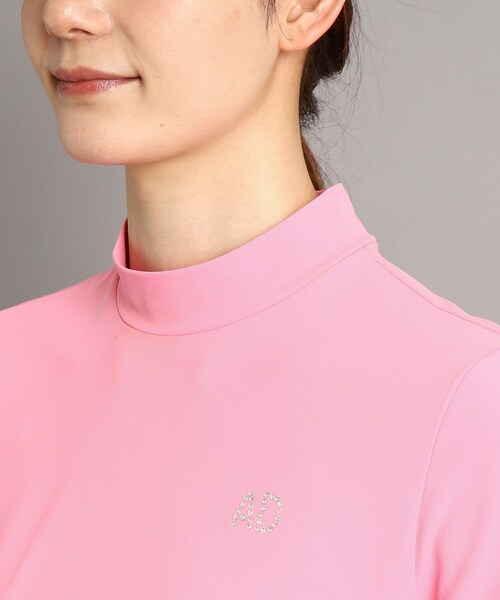 adabat(アダバット)の「◆【UVカット/防透け】ツイストデザイン 半袖モックネックプルオーバー(Tシャツ/カットソー・レディース・ホワイト/ネイビー/ピンク系・42/40/38/36)」の22枚目の写真