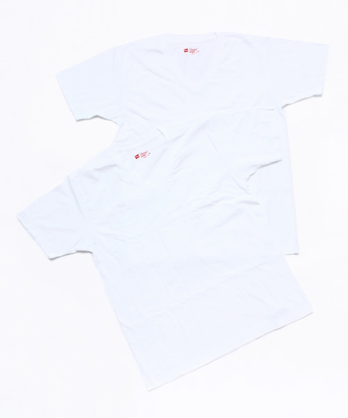 HANES（ヘインズ）の「【Ciaopanic】【Hanes】　JapanFitV/Ntee2P（Tシャツ/カットソー・メンズ・ホワイト/ブラック・SMALL/X-LARGE/MEDIUM/LARGE）」の2枚目の写真