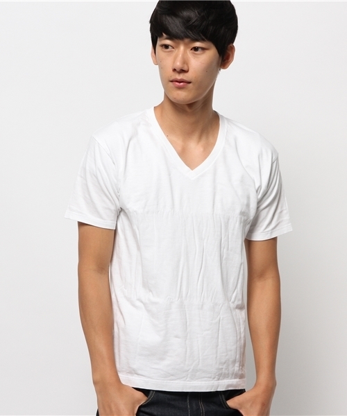 HANES（ヘインズ）の「【Ciaopanic】【Hanes】　JapanFitV/Ntee2P（Tシャツ/カットソー・メンズ・ホワイト/ブラック・SMALL/X-LARGE/MEDIUM/LARGE）」の5枚目の写真