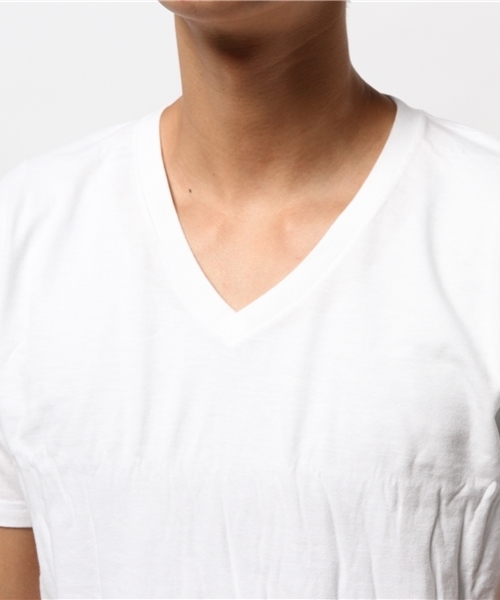 HANES（ヘインズ）の「【Ciaopanic】【Hanes】　JapanFitV/Ntee2P（Tシャツ/カットソー・メンズ・ホワイト/ブラック・SMALL/X-LARGE/MEDIUM/LARGE）」の9枚目の写真