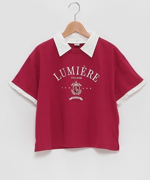 メゾピアノ【新品タグ付き】衿つきTシャツ【130】刺しゅう　トップス　フォーマル メゾピアノ【新品タグ付き】衿つきTシャツ【130】刺しゅう