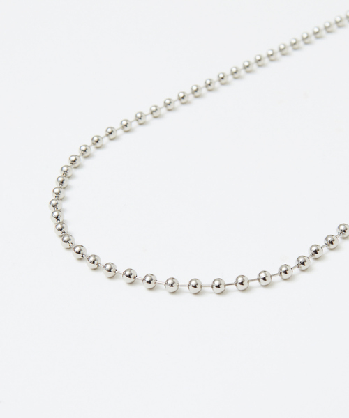 Rouge vif(ルージュヴィフ)の「ボールチェーンロングネックレス 80cm(ネックレス・レディース・シルバー・フリー)」の8枚目の写真