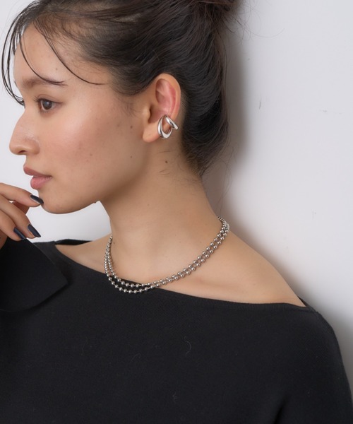 Rouge vif(ルージュヴィフ)の「ボールチェーンロングネックレス 80cm(ネックレス・レディース・シルバー・フリー)」の16枚目の写真