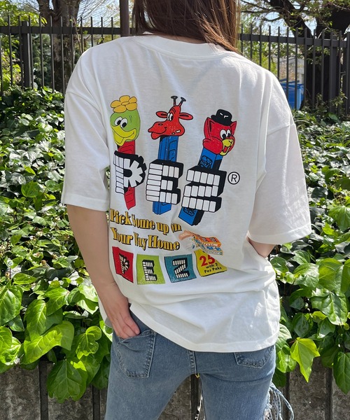 GLAMOROUS JANE(グラマラスジェーン)の「バックプリントPEZビッグTシャツ(Tシャツ/カットソー・レディース・チャコールグレー/オフホワイト/ブラック・FREE)」の7枚目の写真