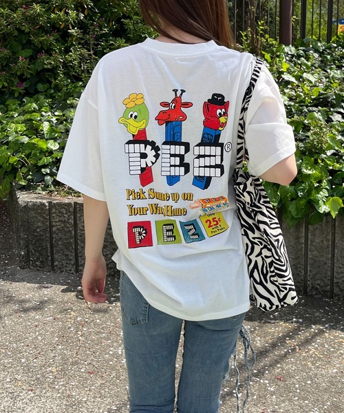 GLAMOROUS JANE(グラマラスジェーン)の「バックプリントPEZビッグTシャツ(Tシャツ/カットソー・レディース・チャコールグレー/オフホワイト/ブラック・FREE)」の11枚目の写真
