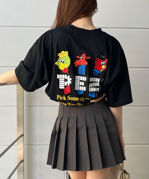 GLAMOROUS JANE(グラマラスジェーン)の「バックプリントPEZビッグTシャツ(Tシャツ/カットソー・レディース・チャコールグレー/オフホワイト/ブラック・FREE)」の13枚目の写真