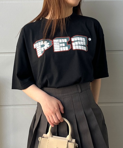 GLAMOROUS JANE(グラマラスジェーン)の「バックプリントPEZビッグTシャツ(Tシャツ/カットソー・レディース・チャコールグレー/オフホワイト/ブラック・FREE)」の17枚目の写真
