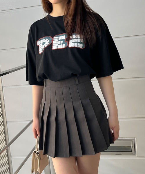 GLAMOROUS JANE(グラマラスジェーン)の「バックプリントPEZビッグTシャツ(Tシャツ/カットソー・レディース・チャコールグレー/オフホワイト/ブラック・FREE)」の18枚目の写真