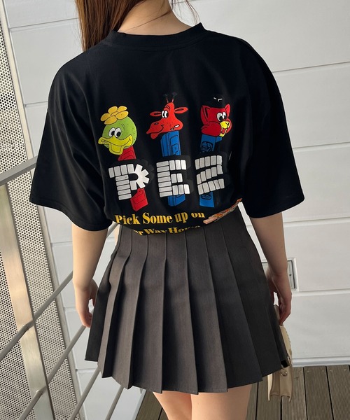 GLAMOROUS JANE(グラマラスジェーン)の「バックプリントPEZビッグTシャツ(Tシャツ/カットソー・レディース・チャコールグレー/オフホワイト/ブラック・FREE)」の19枚目の写真
