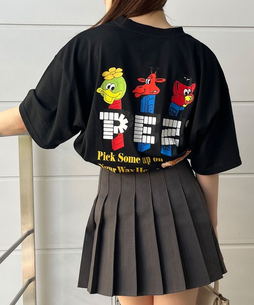 GLAMOROUS JANE(グラマラスジェーン)の「バックプリントPEZビッグTシャツ(Tシャツ/カットソー・レディース・チャコールグレー/オフホワイト/ブラック・FREE)」の20枚目の写真