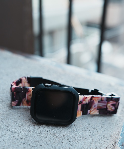 zandy(ズィーアンドワイ)の「zandy ズィーアンドワイ/ Apple Watch ケース&ベルトセット【マットハードケース】 アップルウォッチカバー& 天然脂ベルト //// set11(デジタル腕時計・メンズ・グリーン/クリア/レインボー/ブラック×シルバー/ブラック×ブラック/ホワイト系その他/シルバー系その他/パープル系その他/ホワイト×ホワイト・S/M)」の21枚目の写真