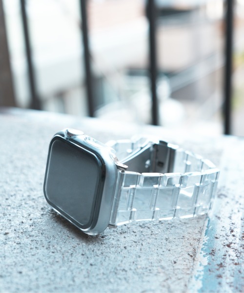 zandy(ズィーアンドワイ)の「zandy ズィーアンドワイ/ Apple Watch ケース&ベルトセット【マットハードケース】 アップルウォッチカバー& 天然脂ベルト //// set11(デジタル腕時計・メンズ・グリーン/クリア/レインボー/ブラック×シルバー/ブラック×ブラック/ホワイト系その他/シルバー系その他/パープル系その他/ホワイト×ホワイト・S/M)」の17枚目の写真