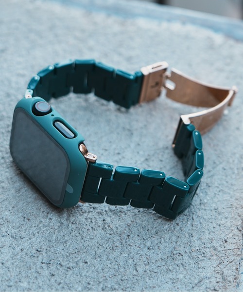 zandy(ズィーアンドワイ)の「zandy ズィーアンドワイ/ Apple Watch ケース&ベルトセット【マットハードケース】 アップルウォッチカバー& 天然脂ベルト //// set11(デジタル腕時計・メンズ・グリーン/クリア/レインボー/ブラック×シルバー/ブラック×ブラック/ホワイト系その他/シルバー系その他/パープル系その他/ホワイト×ホワイト・S/M)」の20枚目の写真
