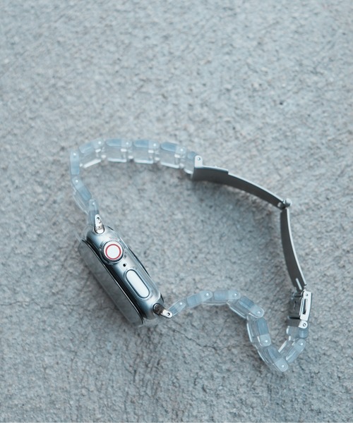 zandy(ズィーアンドワイ)の「zandy ズィーアンドワイ/ Apple Watch ケース&ベルトセット【マットハードケース】 アップルウォッチカバー& 天然脂ベルト //// set11(デジタル腕時計・メンズ・グリーン/クリア/レインボー/ブラック×シルバー/ブラック×ブラック/ホワイト系その他/シルバー系その他/パープル系その他/ホワイト×ホワイト・S/M)」の13枚目の写真