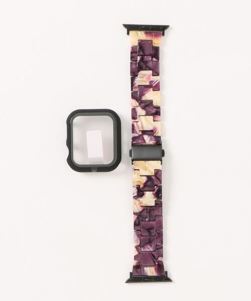 zandy(ズィーアンドワイ)の「zandy ズィーアンドワイ/ Apple Watch ケース&ベルトセット【マットハードケース】 アップルウォッチカバー& 天然脂ベルト //// set11(デジタル腕時計・メンズ・グリーン/クリア/レインボー/ブラック×シルバー/ブラック×ブラック/ホワイト系その他/シルバー系その他/パープル系その他/ホワイト×ホワイト・S/M)」の18枚目の写真