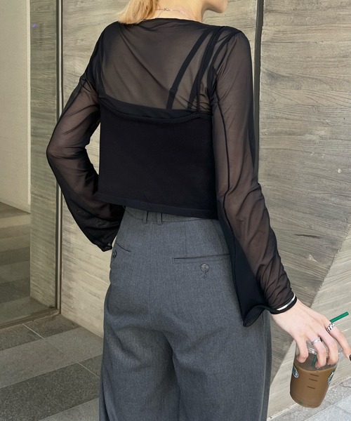 Futier land(フューティアランド)の「パールビスチェ(ベスト・レディース・グレー/アイボリー/ブラック・FREE)」の8枚目の写真