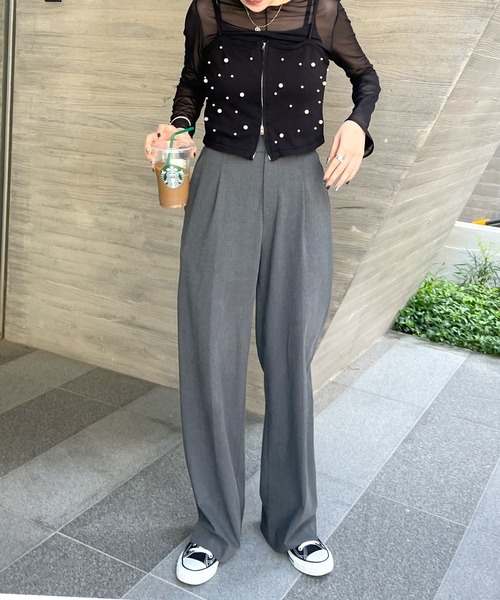 Futier land(フューティアランド)の「パールビスチェ(ベスト・レディース・グレー/アイボリー/ブラック・FREE)」の12枚目の写真