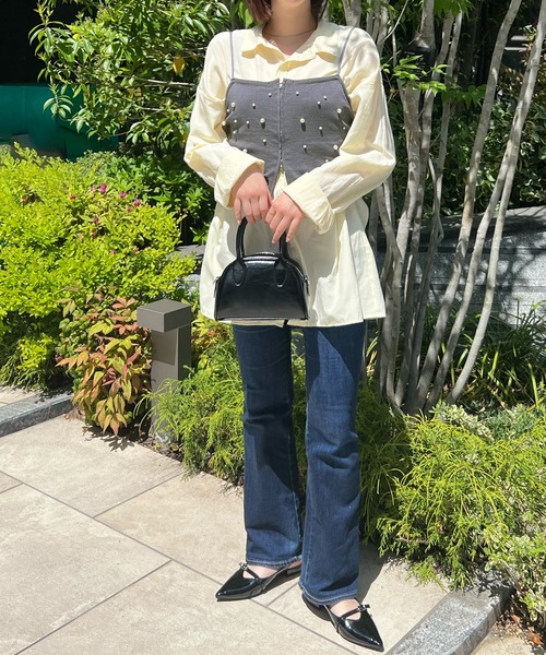 Futier land(フューティアランド)の「パールビスチェ(ベスト・レディース・グレー/アイボリー/ブラック・FREE)」の20枚目の写真