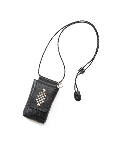 CALEE（キャリー）の「STUDS LEATHER SMART PHONE SHOULDER POUCH 