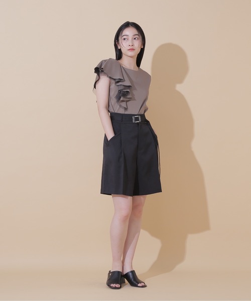 ReFa3点セット JILLSTUARTTシャツ セットアップ対応 】ステッチワークレギュラーカラールーズ