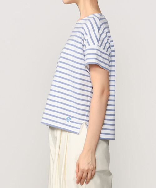 ORCIVAL（オーシバル）の「ORCIVAL | コットン クルーネック半袖Tシャツ WOMEN（Tシャツ/カットソー・レディース・グレー系その他/ピンク系その他/イエロー系その他/ブルー系その他2/ブルー系その他/グリーン系その他・1）」の9枚目の写真