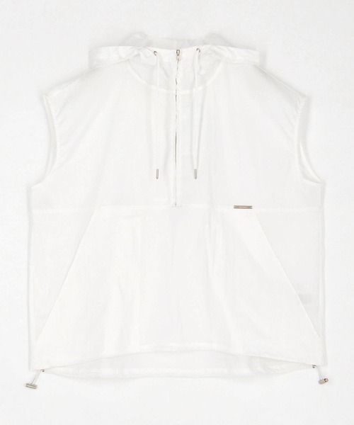 NICOLE white（ニコルホワイト）の「アノラック風スリーブレスプルオーバー（パーカー・レディース・ブラック/オフホワイト・FREE）」の20枚目の写真