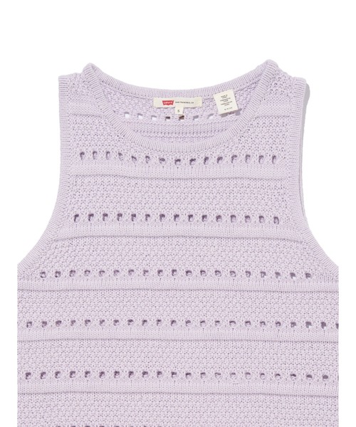 Levi's(リーバイス)の「Levi's/リーバイス SUPERBLOOM ノースリーブトップス パープル LAVENDER BLUE(ニット/セーター・レディース・ラベンダー・S/M/XS)」の3枚目の写真