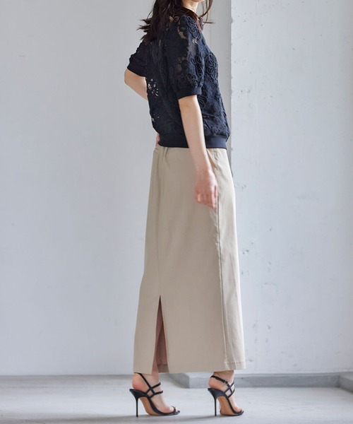 RANAN(ラナン)の「〈グラフェン〉ハイスペックストレッチナロースカート(スカート・レディース・ブラック/ライトベージュ/ライトイエロー/ライトグリーン/ブルー系・M/L/LL)」の18枚目の写真