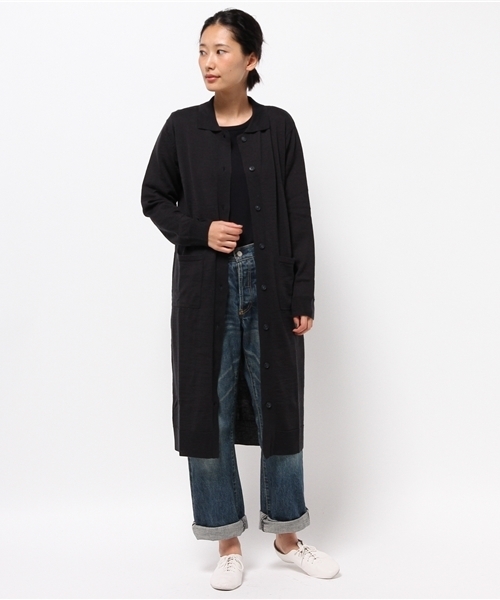 mizuiroind（ミズイロインド）の「襟付きロングカーディガン